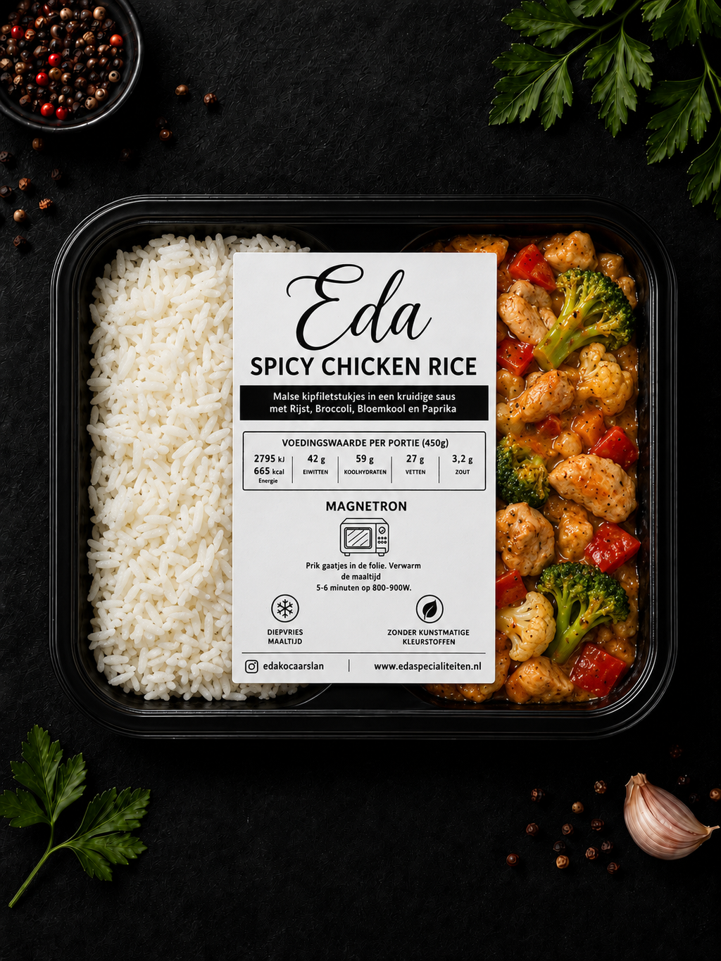 Prep meal - Spicy chicken rice