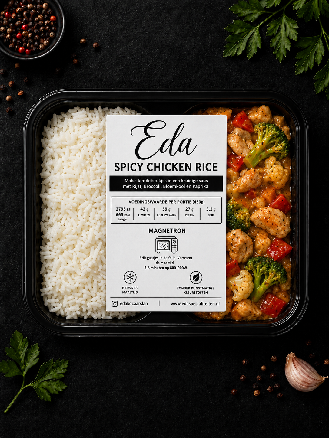 Prep meal - Spicy chicken rice