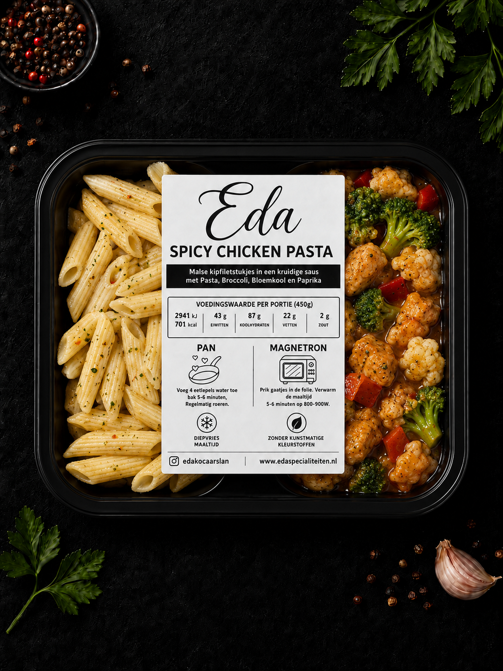 Prep meal - spicy chicken pasta