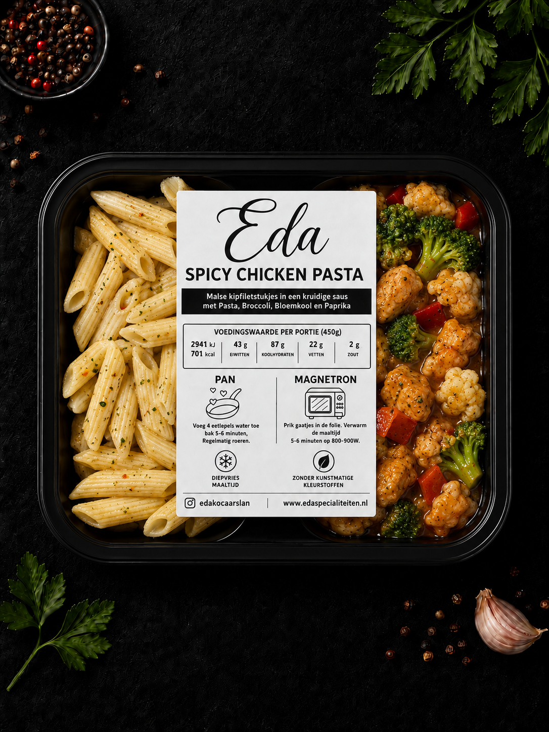 Prep meal - spicy chicken pasta